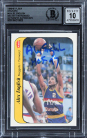 Alex English Signed 1986 Fleer Stickers #4 "HOF 97" (BGS | Auto 10) at PristineAuction.com