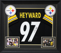 Cam Heyward Signed Custom Framed Jersey (Beckett) at PristineAuction.com