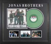 Nick Jonas, Joe Jonas & Kevin Jonas Signed "Your Hometown" Custom Framed Vinyl Album Cover (Beckett) at PristineAuction.com