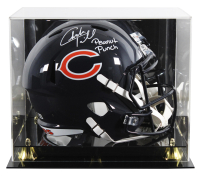 Charles Tillman Signed Bears Full-Size Speed Helmet Inscribed "Peanut Punch" with Display Case (Beckett) at PristineAuction.com