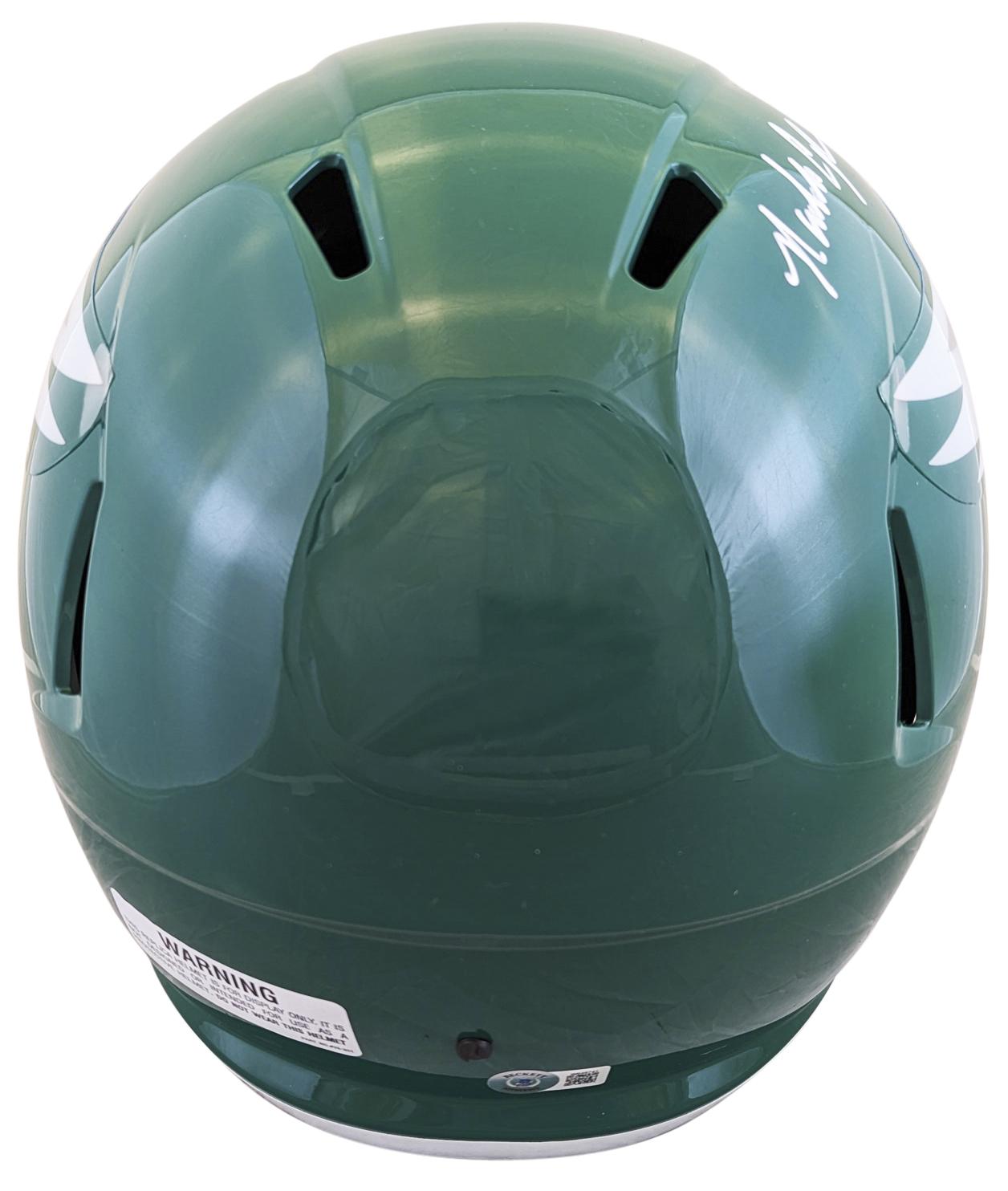 Randall Cunningham Signed Eagles Full-Size Throwback Alternate Speed Helmet with Display Case (Beckett) at PristineAuction.com Randall Cunningham Signed Eagles Full-Size Throwback Alternate Speed Helmet with Display Case (Beckett) at PristineAuction.com