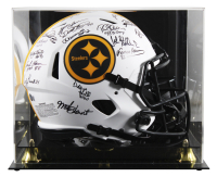 Steelers Greats Full-Size Authentic On-Field Lunar Eclipse Alternate Speed Helmet Signed By (17) with Franco Harris, Jack Lambert, Jack Ham, Jerome Bettis, Joe Greene (Beckett) at PristineAuction.com