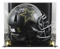 Tony Dorsett Signed Cowboys Full-Size Salute to Service Alternate Speed Helmet Inscribed "HOF 94" with Display Case (Beckett) at PristineAuction.com