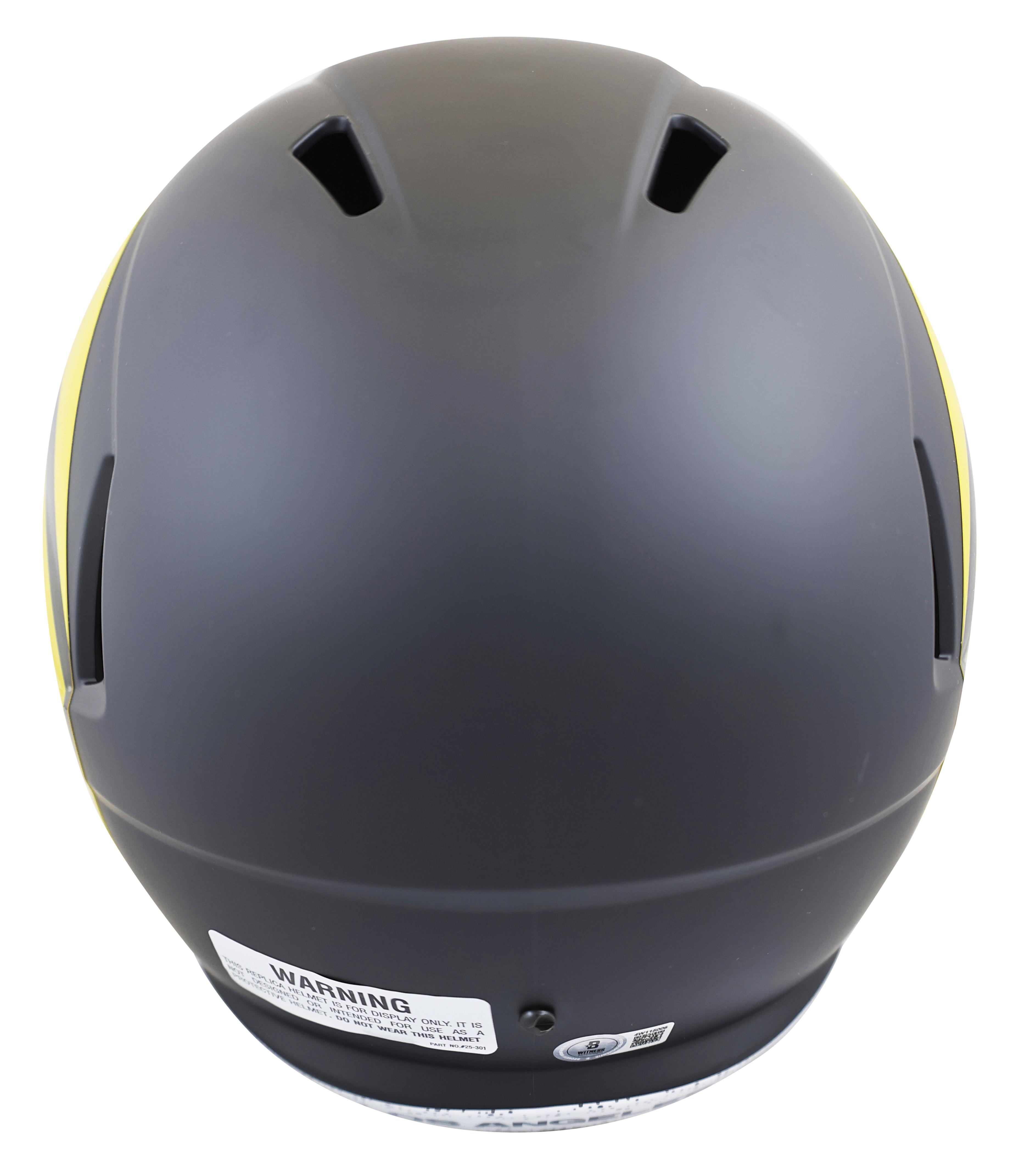 Eric Dickerson Signed Rams Full-Size Rivalries Alternate Speed Helmet Inscribed "HOF 99" with Display Case (Beckett) at PristineAuction.com Eric Dickerson Signed Rams Full-Size Rivalries Alternate Speed Helmet Inscribed "HOF 99" with Display Case (Beckett) at PristineAuction.com