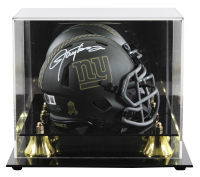 Lawrence Taylor Signed Giants Salute to Service Alternate Speed Mini Helmet with Display Case (Beckett) at PristineAuction.com