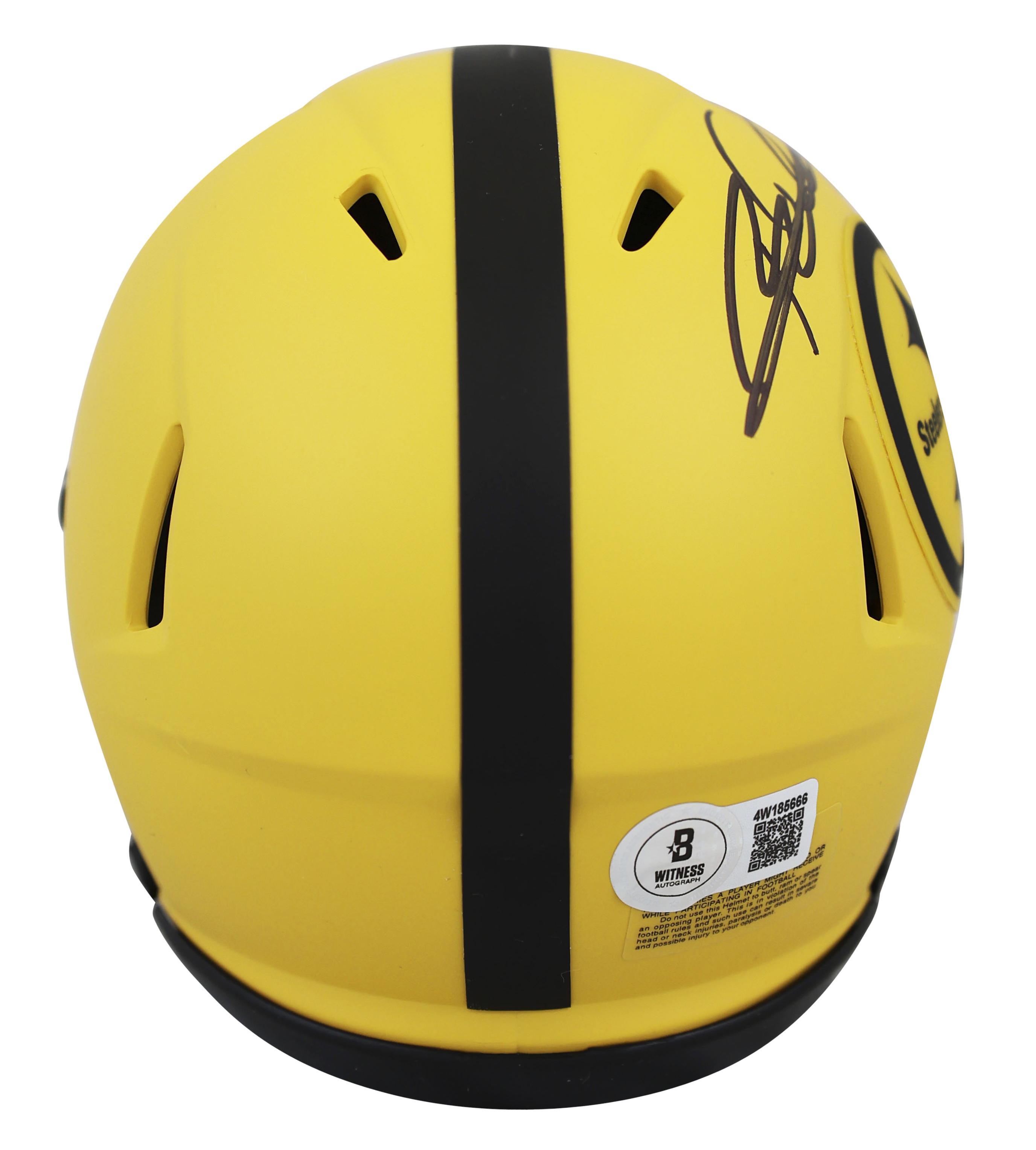 Rod Woodson Signed Steelers Rave Alternate Speed Mini Helmet with Display Case (Beckett) at PristineAuction.com Rod Woodson Signed Steelers Rave Alternate Speed Mini Helmet with Display Case (Beckett) at PristineAuction.com
