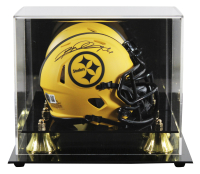 Rod Woodson Signed Steelers Rave Alternate Speed Mini Helmet with Display Case (Beckett) at PristineAuction.com