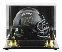 Abdul Carter Signed Giants Salute to Service Alternate Speed Mini Helmet with Display Case (Beckett) at PristineAuction.com