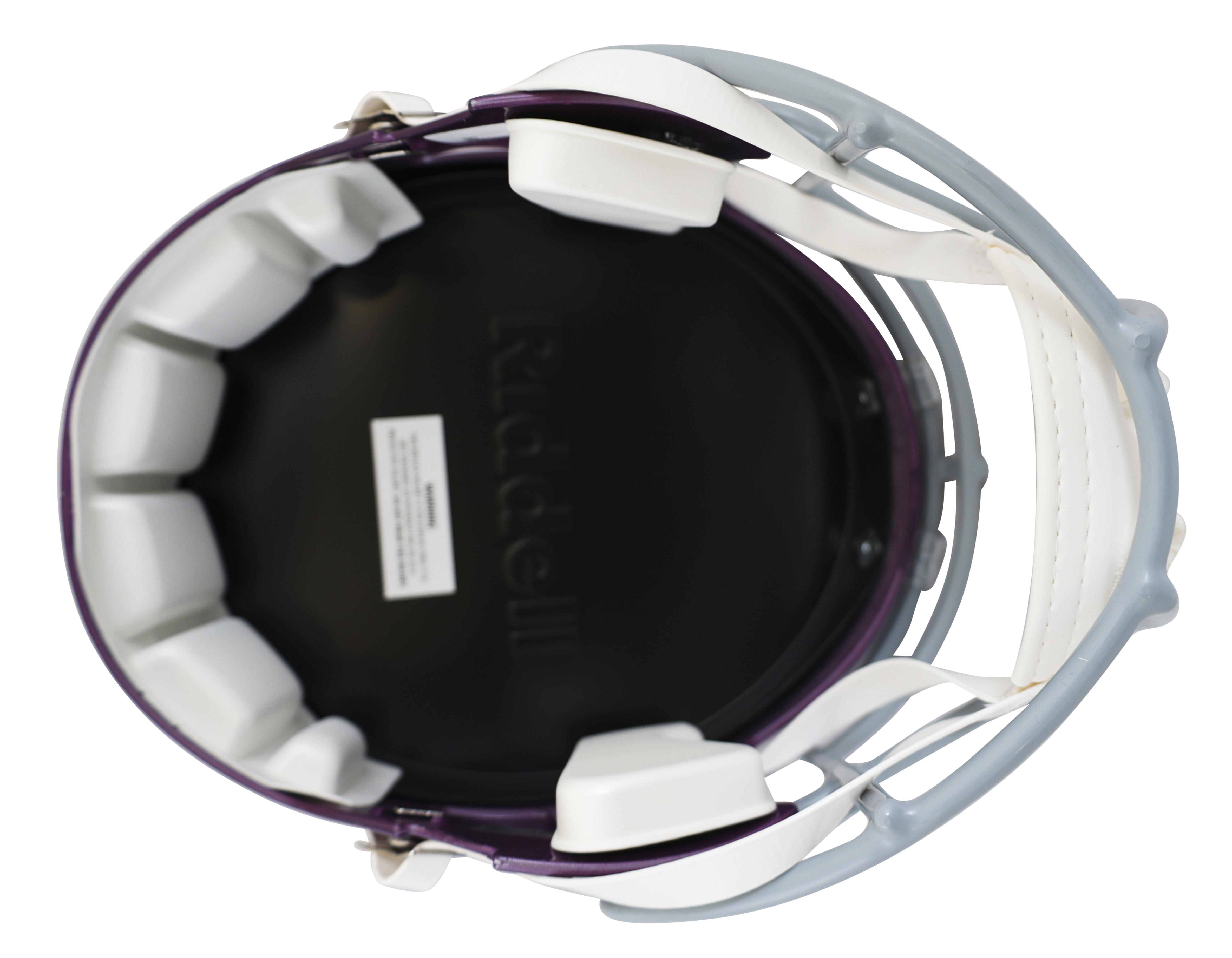 Carl Eller Signed Vikings Full-Size Throwback Alternate Speed Helmet Inscribed "HOF 2004" with Display Case (Beckett) at PristineAuction.com Carl Eller Signed Vikings Full-Size Throwback Alternate Speed Helmet Inscribed "HOF 2004" with Display Case (Beckett) at PristineAuction.com