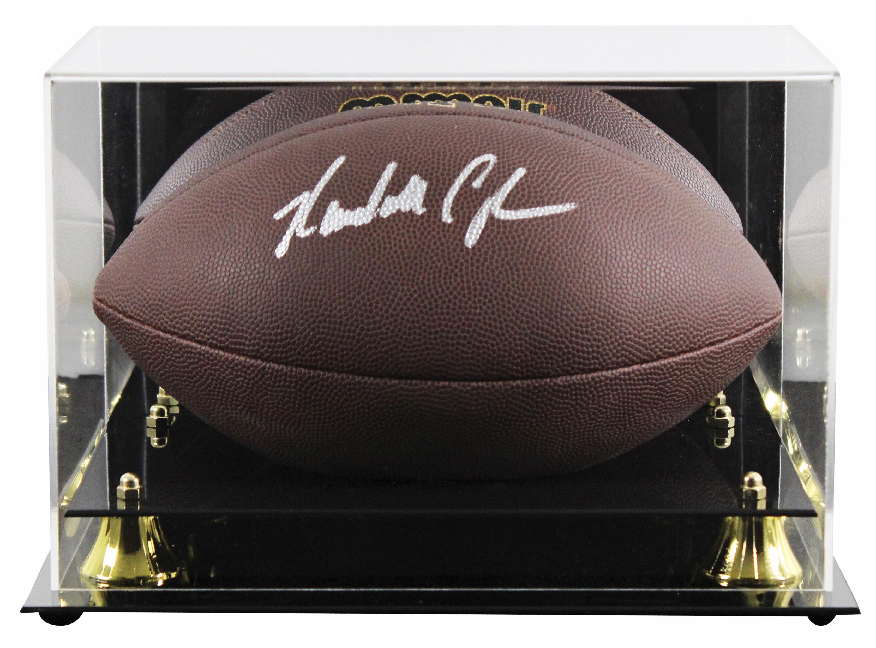 Randall Cunningham Signed NFL Football with Display Case (Beckett) at PristineAuction.com Randall Cunningham Signed NFL Football with Display Case (Beckett) at PristineAuction.com