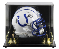 Edgerrin James Signed Colts Throwback Alternate Speed Mini Helmet with Display Case (Beckett) at PristineAuction.com