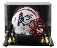Robert Brazile Signed Oilers Speed Mini Helmet Inscribed "HOF 2018" with Display Case (Beckett) at PristineAuction.com