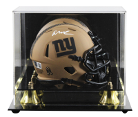 Abdul Carter Signed Giants Salute to Service Alternate Speed Mini Helmet with Display Case (Beckett) at PristineAuction.com