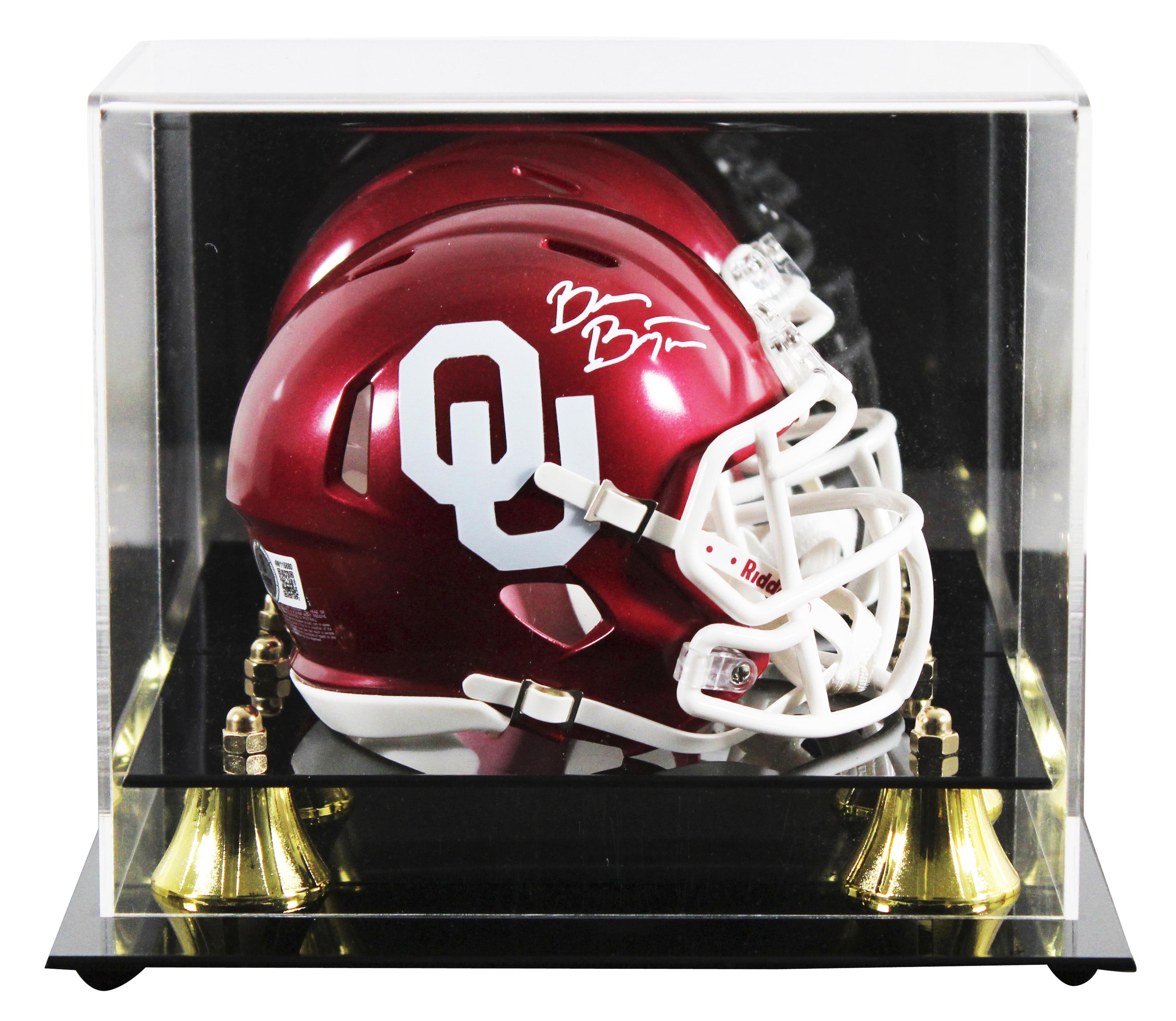 Brian Bosworth Signed Oklahoma Sooners Speed Mini Helmet with Display Case (Beckett) at PristineAuction.com Brian Bosworth Signed Oklahoma Sooners Speed Mini Helmet with Display Case (Beckett) at PristineAuction.com
