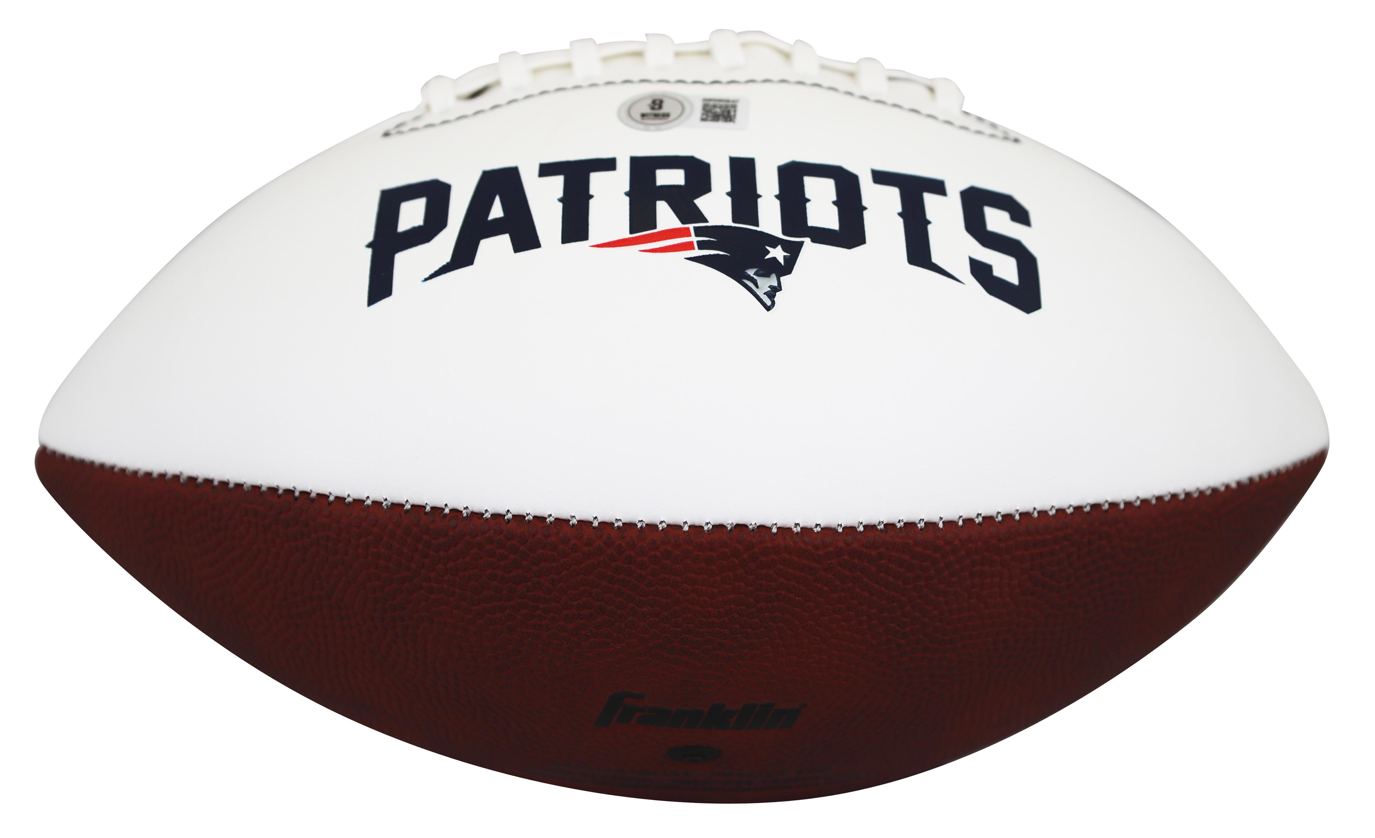 Ty Law Signed Patriots Logo Football Inscribed "HOF 19" with Display Case (Beckett) at PristineAuction.com Ty Law Signed Patriots Logo Football Inscribed "HOF 19" with Display Case (Beckett) at PristineAuction.com