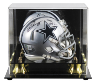 Drew Pearson Signed Cowboys Speed Mini Helmet Inscribed "HOF 21" with Display Case (Beckett) at PristineAuction.com