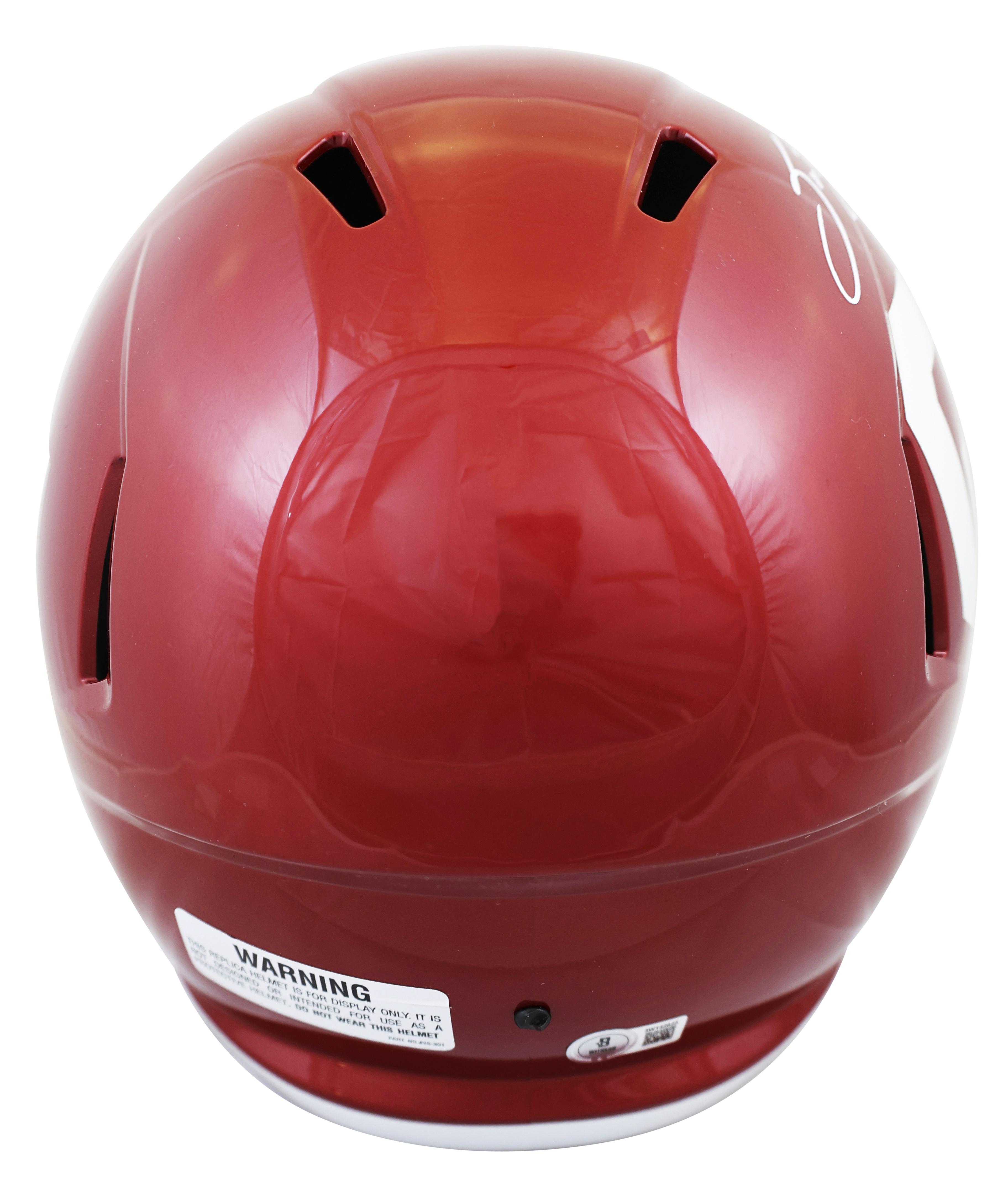 Sam Bradford Signed Oklahoma Sooners Full-Size Speed Helmet Inscribed "2008 Heisman" (Beckett) at PristineAuction.com Sam Bradford Signed Oklahoma Sooners Full-Size Speed Helmet Inscribed "2008 Heisman" (Beckett) at PristineAuction.com