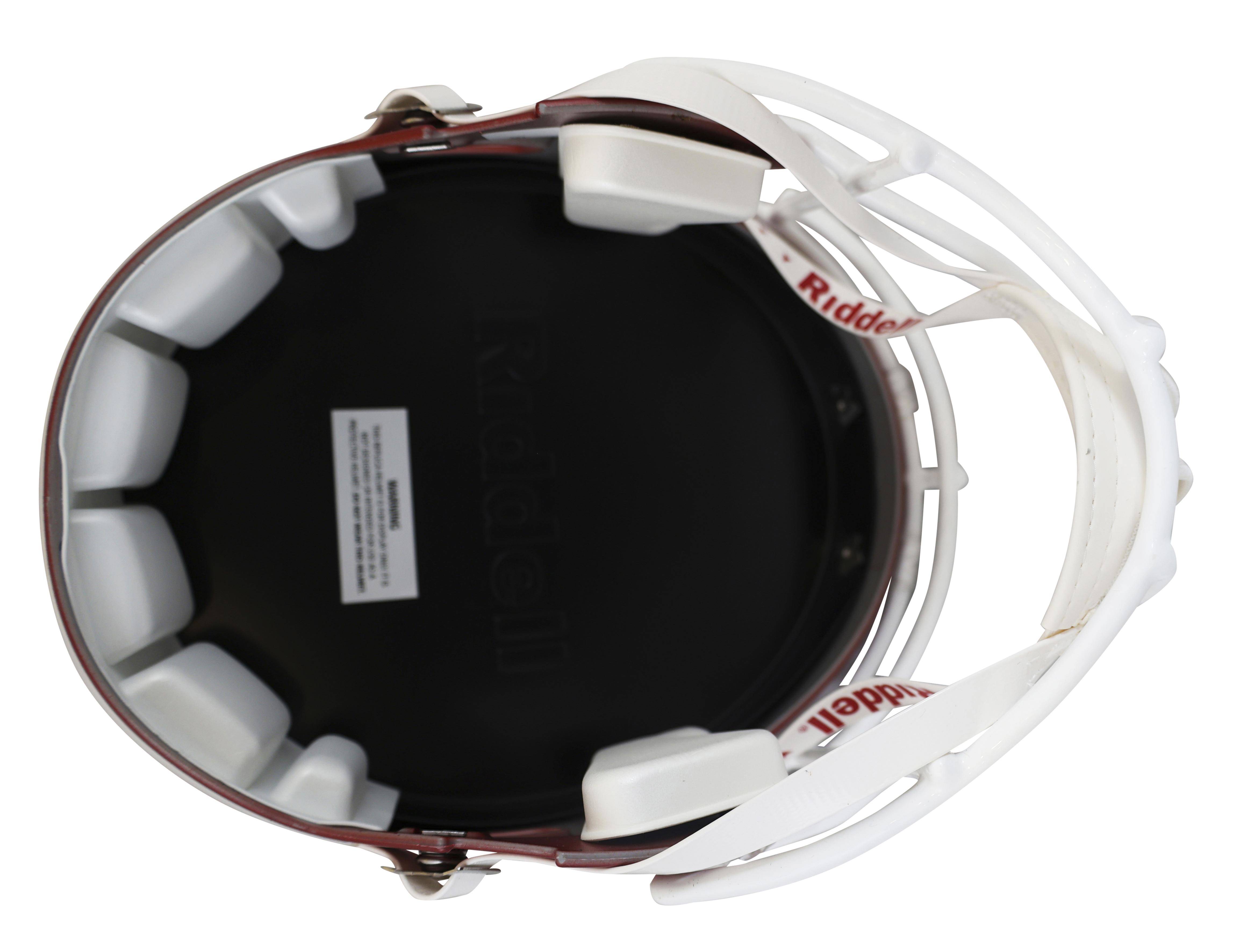 Sam Bradford Signed Oklahoma Sooners Full-Size Speed Helmet Inscribed "2008 Heisman" (Beckett) at PristineAuction.com Sam Bradford Signed Oklahoma Sooners Full-Size Speed Helmet Inscribed "2008 Heisman" (Beckett) at PristineAuction.com