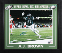 A.J. Brown Signed Eagles Custom Framed Photo (Beckett) at PristineAuction.com