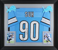 Ndamukong Suh Signed Custom Framed Jersey (Beckett) at PristineAuction.com