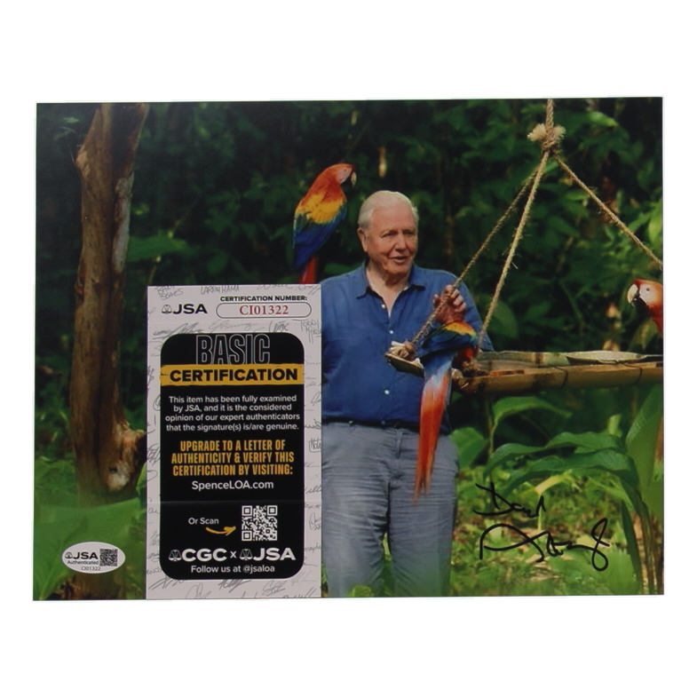 David Attenborough Signed 8x10 Photo (JSA) at PristineAuction.com David Attenborough Signed 8x10 Photo (JSA) at PristineAuction.com