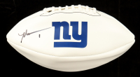 Malik Nabers Signed Giants Logo Football (Fanatics) at PristineAuction.com