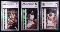Lebron James 2003 Upper Deck Top Prospects Promos Set of 3 (BCCG 10) at PristineAuction.com