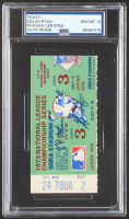 Nolan Ryan Signed 1973 Shea Stadium N.L. Championship Game 3 Ticket Inscribed "'69 Miracle Mets" (PSA | Autograph Grade PSA 10) at PristineAuction.com