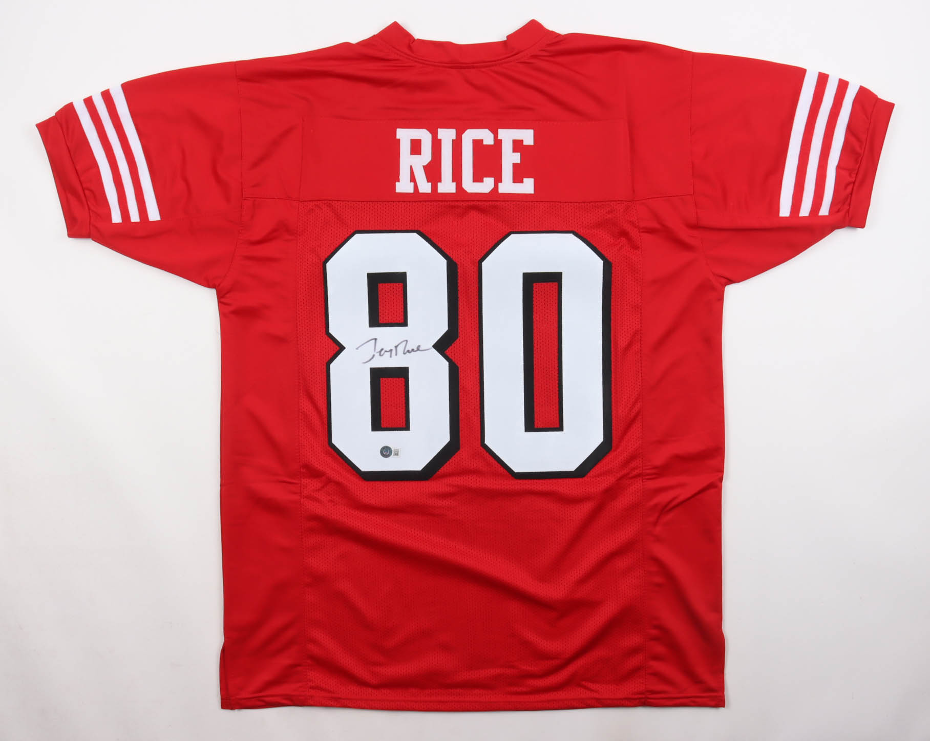 Jerry Rice Signed Jersey (Beckett) at PristineAuction.com Jerry Rice Signed Jersey (Beckett) at PristineAuction.com
