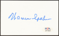 Warren Spahn Signed 3x5 Index Card (PSA) at PristineAuction.com