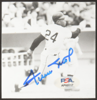 Willie Mays Signed 4x4 Photo (PSA) at PristineAuction.com