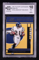 Ladainian Tomlinson 2001 Playoff Contenders Samples Rookie Ticket #150 RC (BCCG 10) at PristineAuction.com