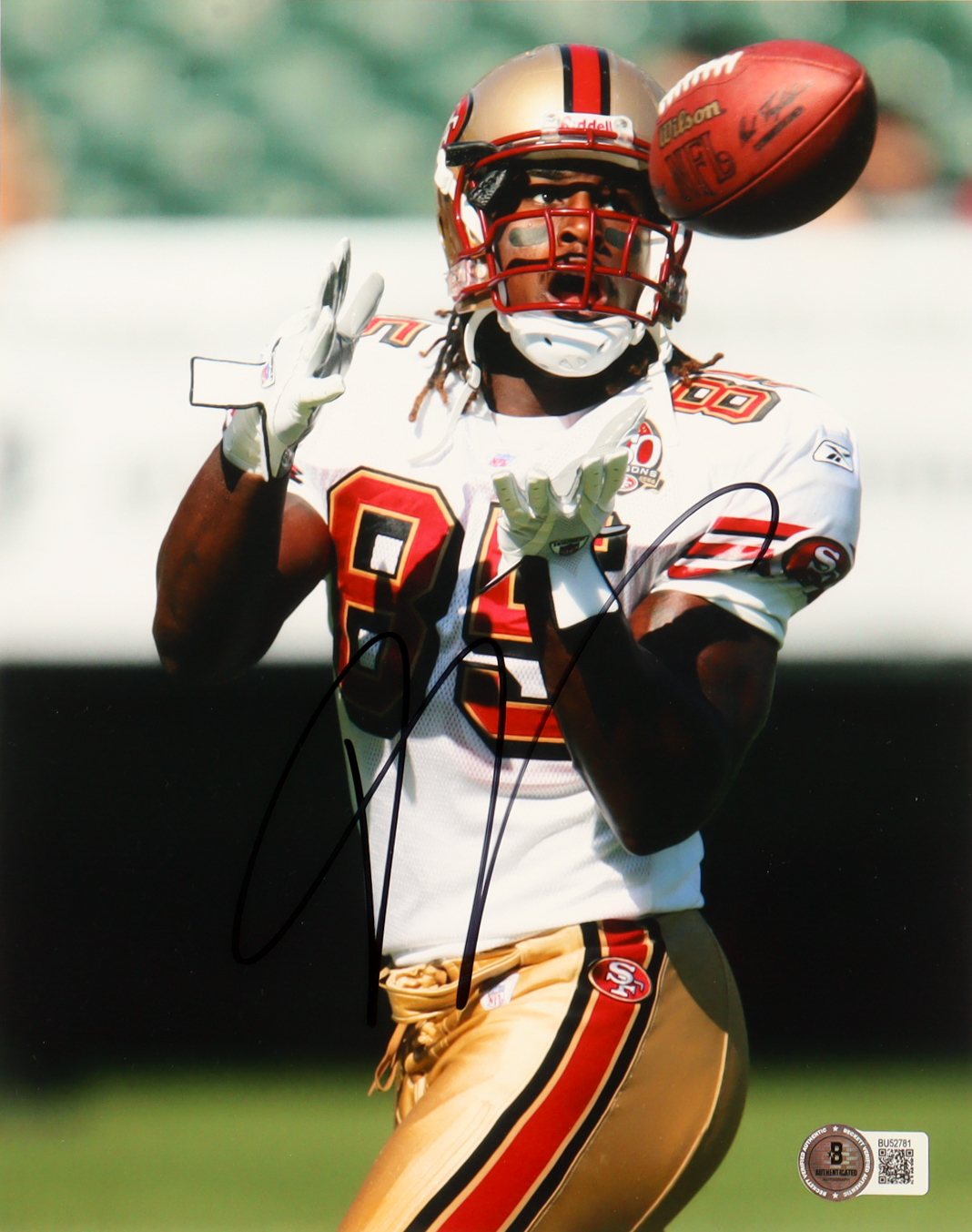 Vernon Davis Signed 49ers 8x10 Photo (Beckett) at PristineAuction.com Vernon Davis Signed 49ers 8x10 Photo (Beckett) at PristineAuction.com