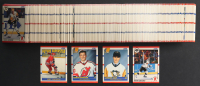 1990 Score NHL Hockey Canadian Premiere Edition Complete Factory Sealed Set of (445) Cards with Jaromir Jagr #428 RC, Martin Brodeur #439 RC, Eric Lindros #440 RC, Wayne Gretzky #1 at PristineAuction.com