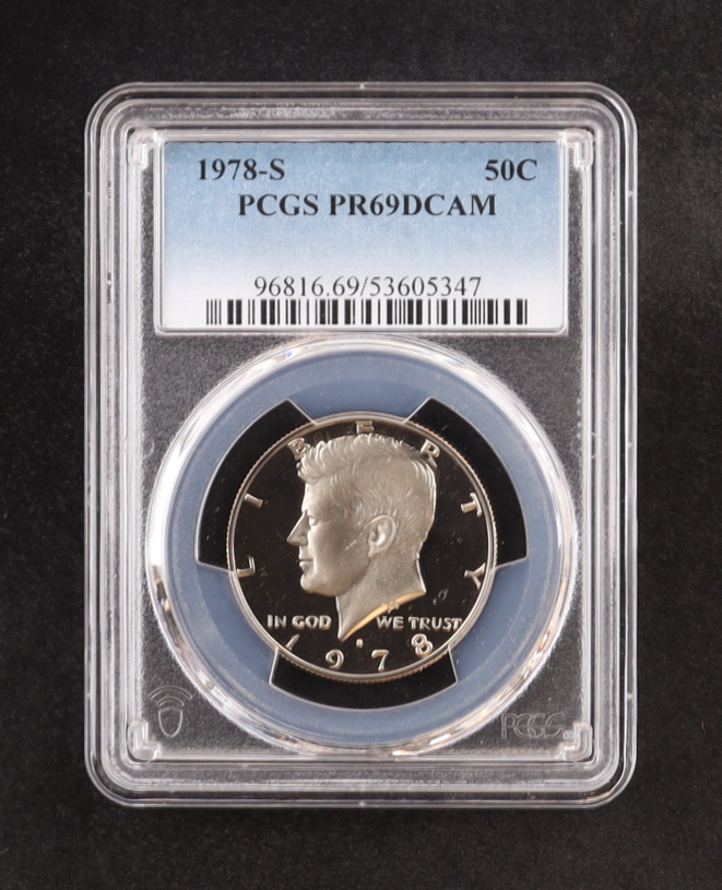 1978-S Kennedy Half Dollar - Deep Cameo Proof (PCGS PR69DCAM) at PristineAuction.com 1978-S Kennedy Half Dollar - Deep Cameo Proof (PCGS PR69DCAM) at PristineAuction.com