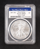 2017-(W) American $1 Dollar Silver Eagle, First Strike - Struck at West Point Mint (PCGS MS69) at PristineAuction.com
