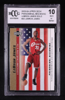 LeBron James 2003 Upper Deck Phenomenal Beginning Gold #20 RC (BCCG 10) at PristineAuction.com