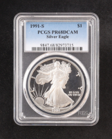 1991-(S) American $1 Dollar Silver Eagle - Deep Cameo Proof (PCGS PR68DCAM) at PristineAuction.com