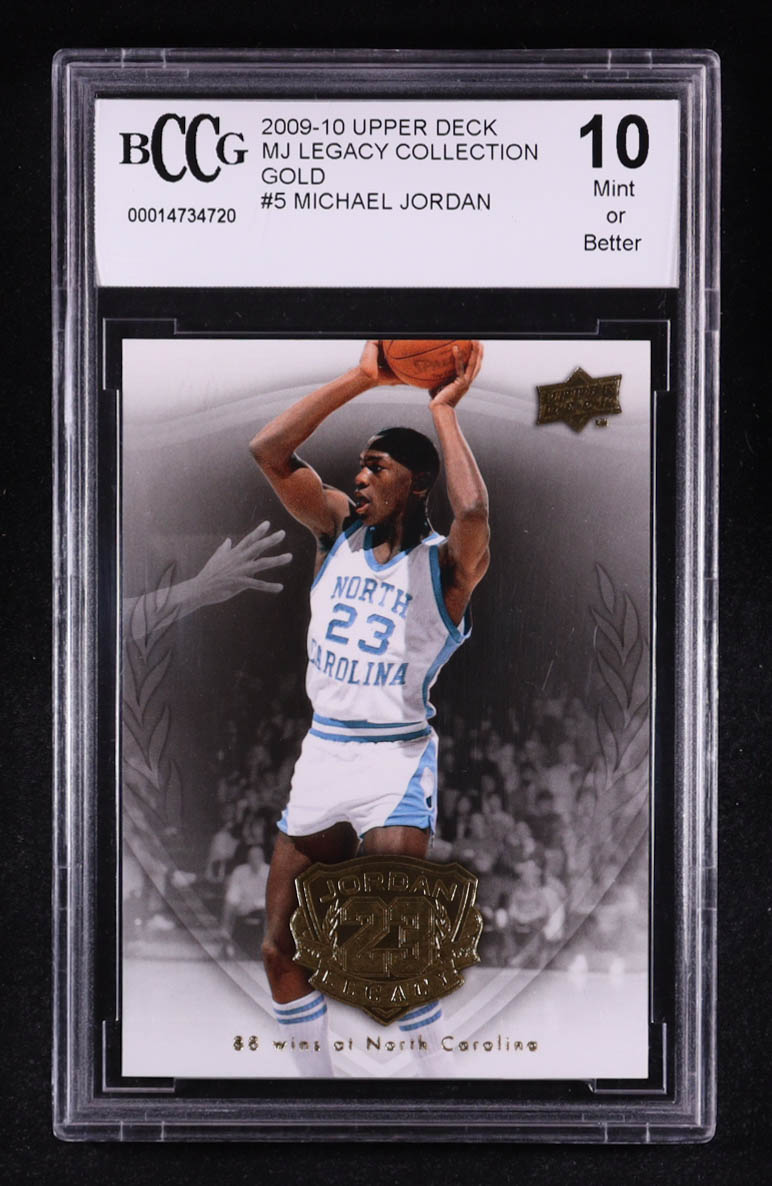 Michael Jordan 2009-10 Upper Deck MJ Legacy Collection Gold #5 (BCCG 10) at PristineAuction.com Michael Jordan 2009-10 Upper Deck MJ Legacy Collection Gold #5 (BCCG 10) at PristineAuction.com