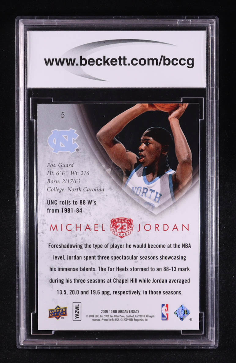 Michael Jordan 2009-10 Upper Deck MJ Legacy Collection Gold #5 (BCCG 10) at PristineAuction.com Michael Jordan 2009-10 Upper Deck MJ Legacy Collection Gold #5 (BCCG 10) at PristineAuction.com