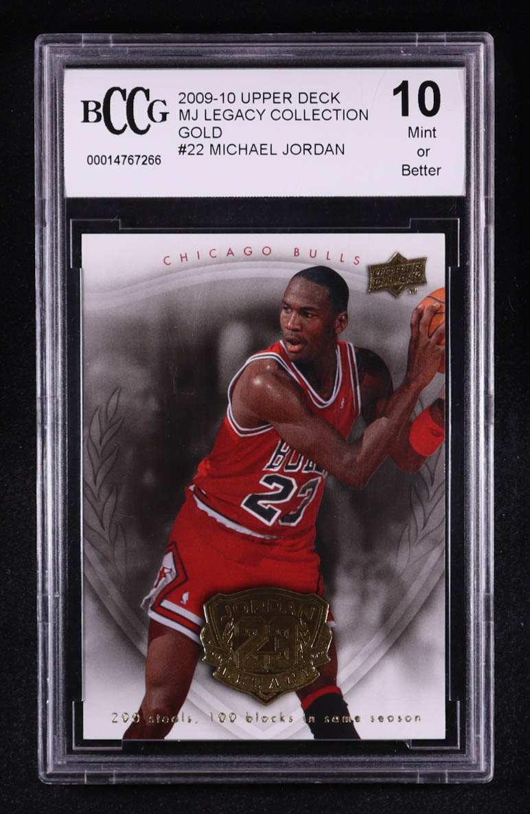 Michael Jordan 2009-10 Upper Deck MJ Legacy Collection Gold #22 (BCCG 10) at PristineAuction.com Michael Jordan 2009-10 Upper Deck MJ Legacy Collection Gold #22 (BCCG 10) at PristineAuction.com
