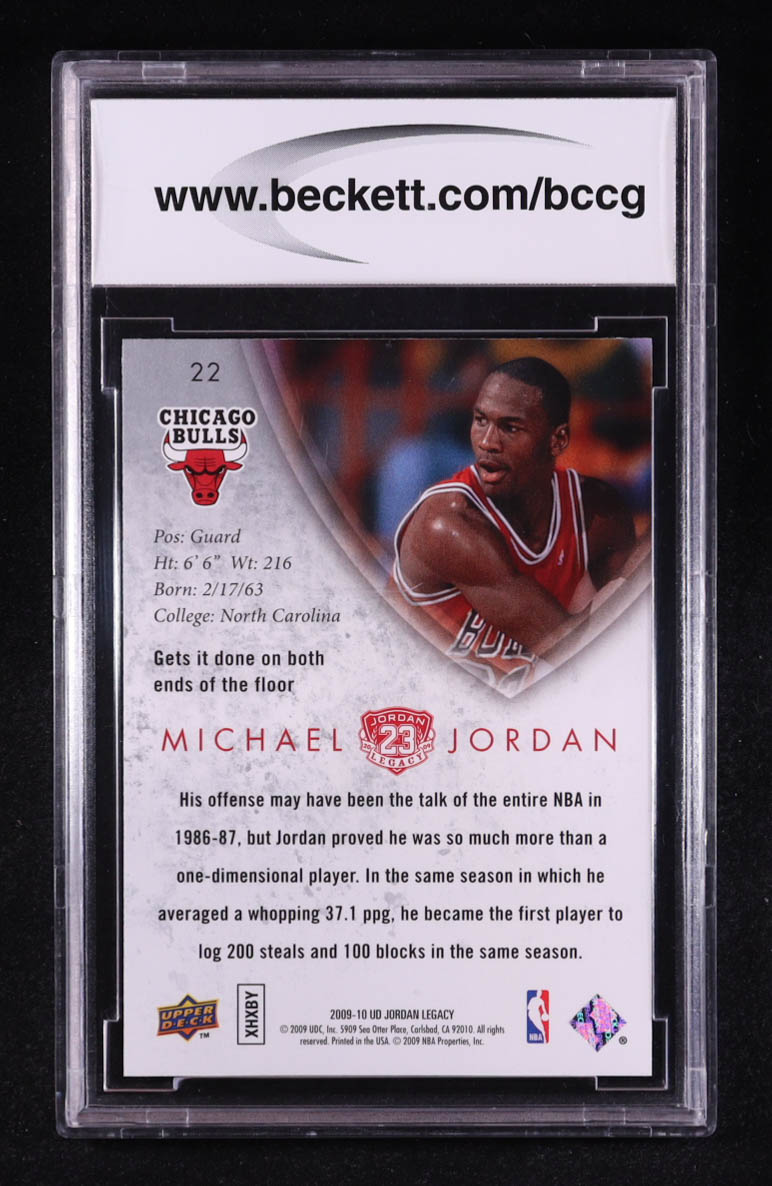 Michael Jordan 2009-10 Upper Deck MJ Legacy Collection Gold #22 (BCCG 10) at PristineAuction.com Michael Jordan 2009-10 Upper Deck MJ Legacy Collection Gold #22 (BCCG 10) at PristineAuction.com