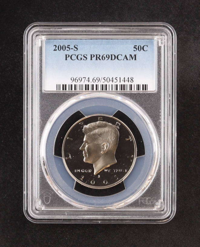 2005-S Kennedy Half Dollar - Deep Cameo Proof (PCGS PR69DCAM) at PristineAuction.com 2005-S Kennedy Half Dollar - Deep Cameo Proof (PCGS PR69DCAM) at PristineAuction.com