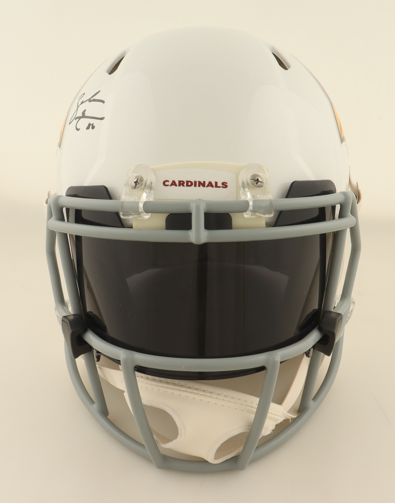 Zach Ertz Signed Cardinals Full-Size Authentic On-Field Speed Helmet with Visor (Ertz) at PristineAuction.com Zach Ertz Signed Cardinals Full-Size Authentic On-Field Speed Helmet with Visor (Ertz) at PristineAuction.com