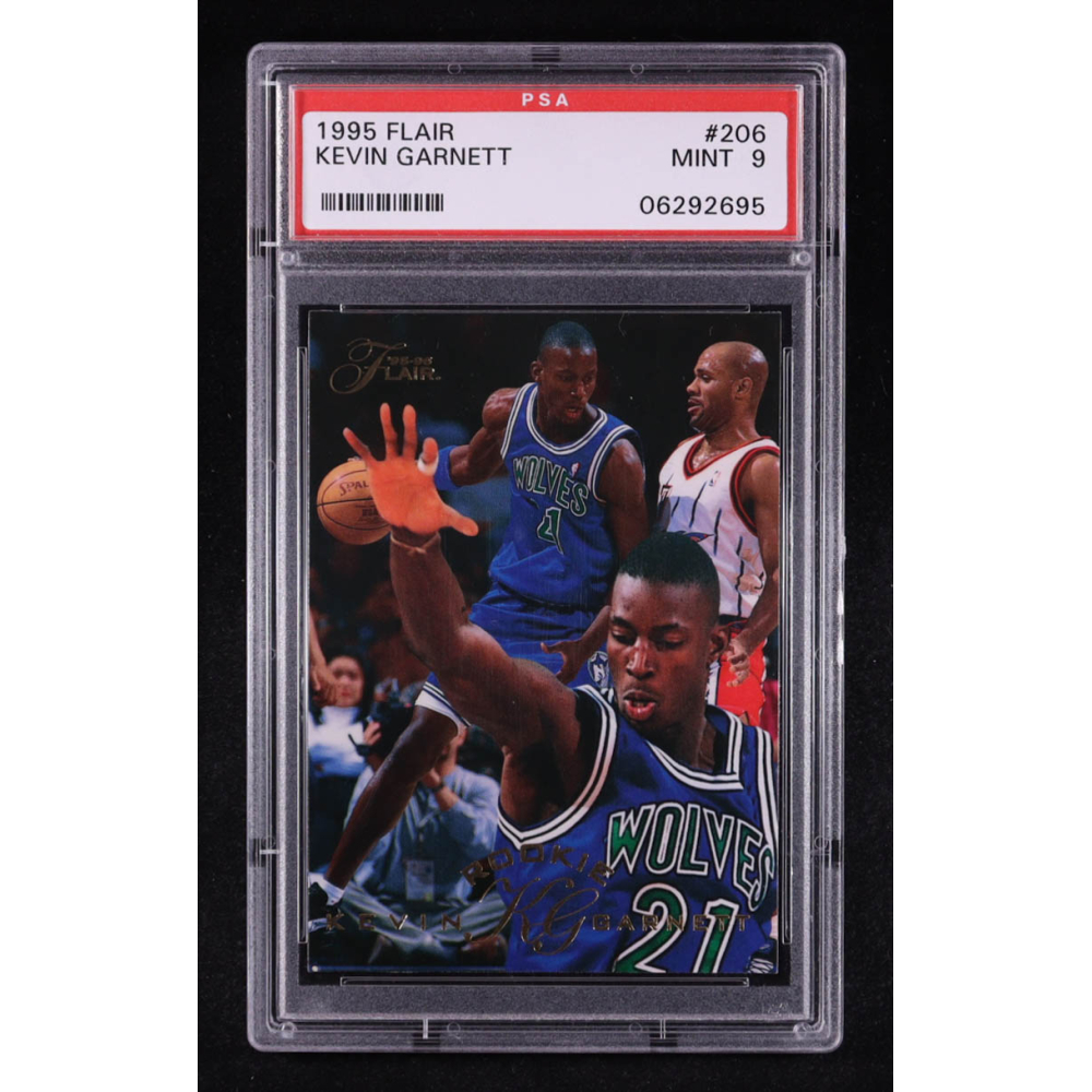 Kevin Garnett 1995-96 Flair #206 RC (PSA 9) at PristineAuction.com