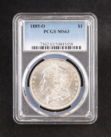 1885-O Morgan Silver $1 Dollar (PCGS MS63) at PristineAuction.com
