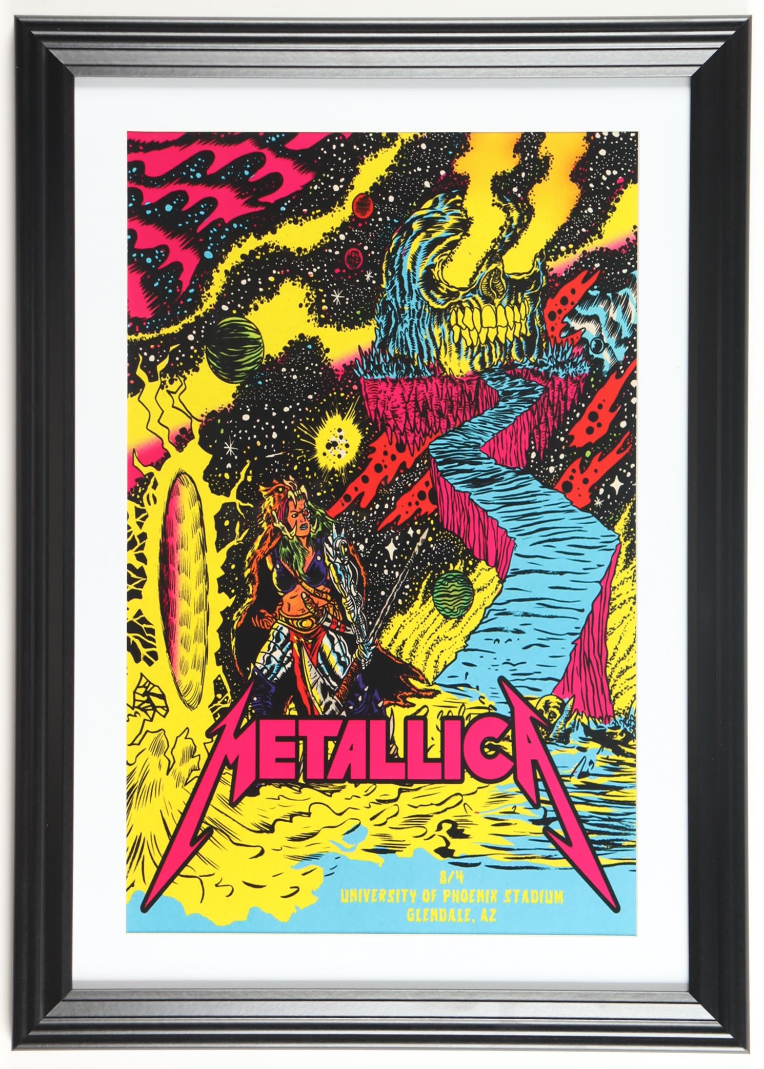 2017 Metallica Custom Framed Concert Poster at PristineAuction.com 2017 Metallica Custom Framed Concert Poster at PristineAuction.com