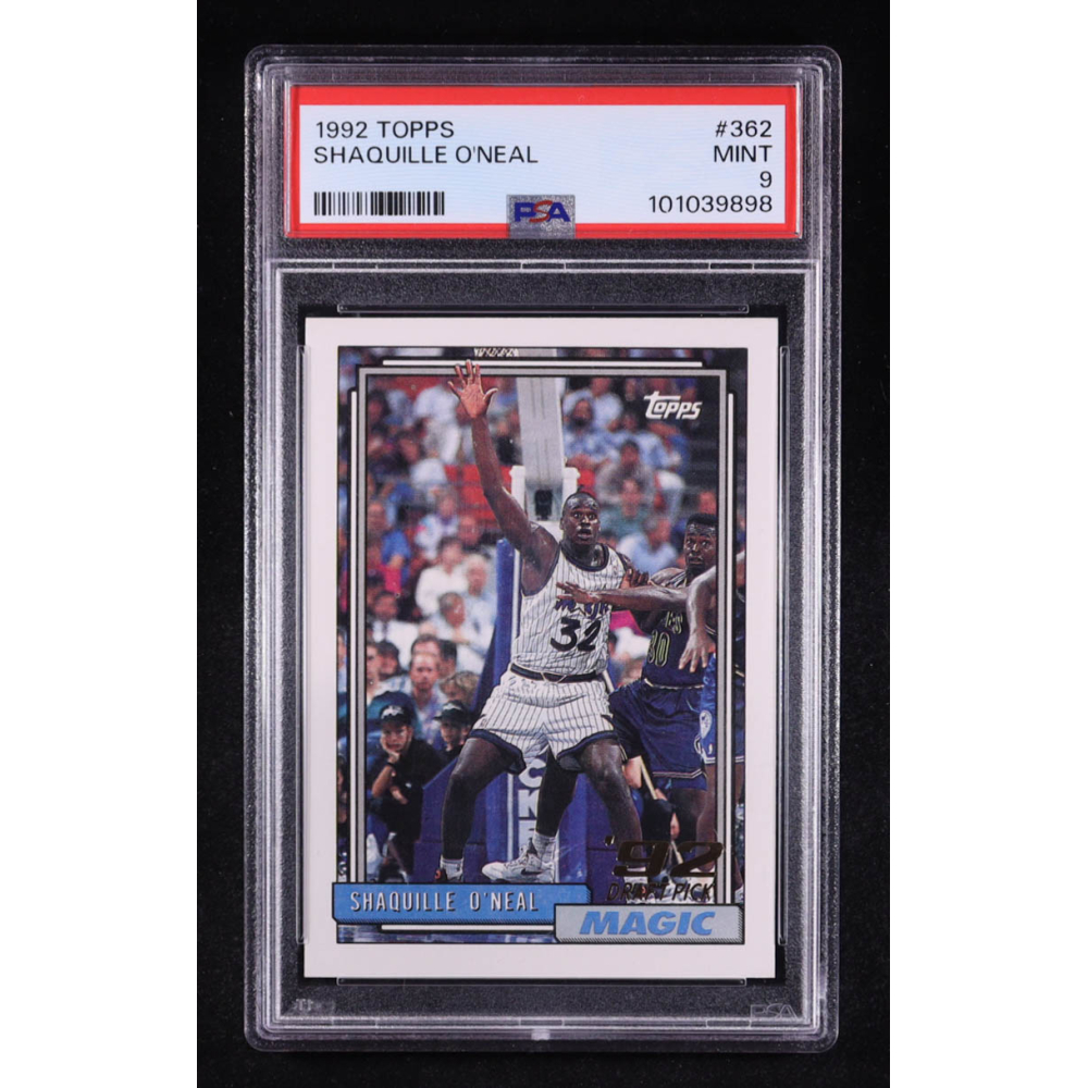 Shaquille O'Neal 1992 Topps #362 RC (PSA 9) at PristineAuction.com