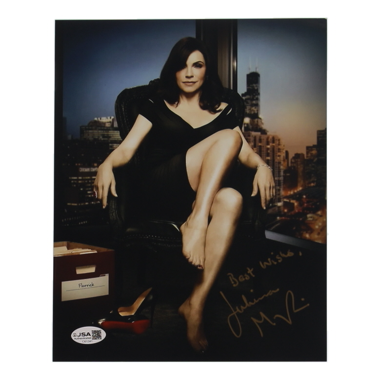 Julianna Margulies Signed "The Good Wife" 8x10 Photo Inscribed "Best Wishes" (JSA) at PristineAuction.com Julianna Margulies Signed "The Good Wife" 8x10 Photo Inscribed "Best Wishes" (JSA) at PristineAuction.com