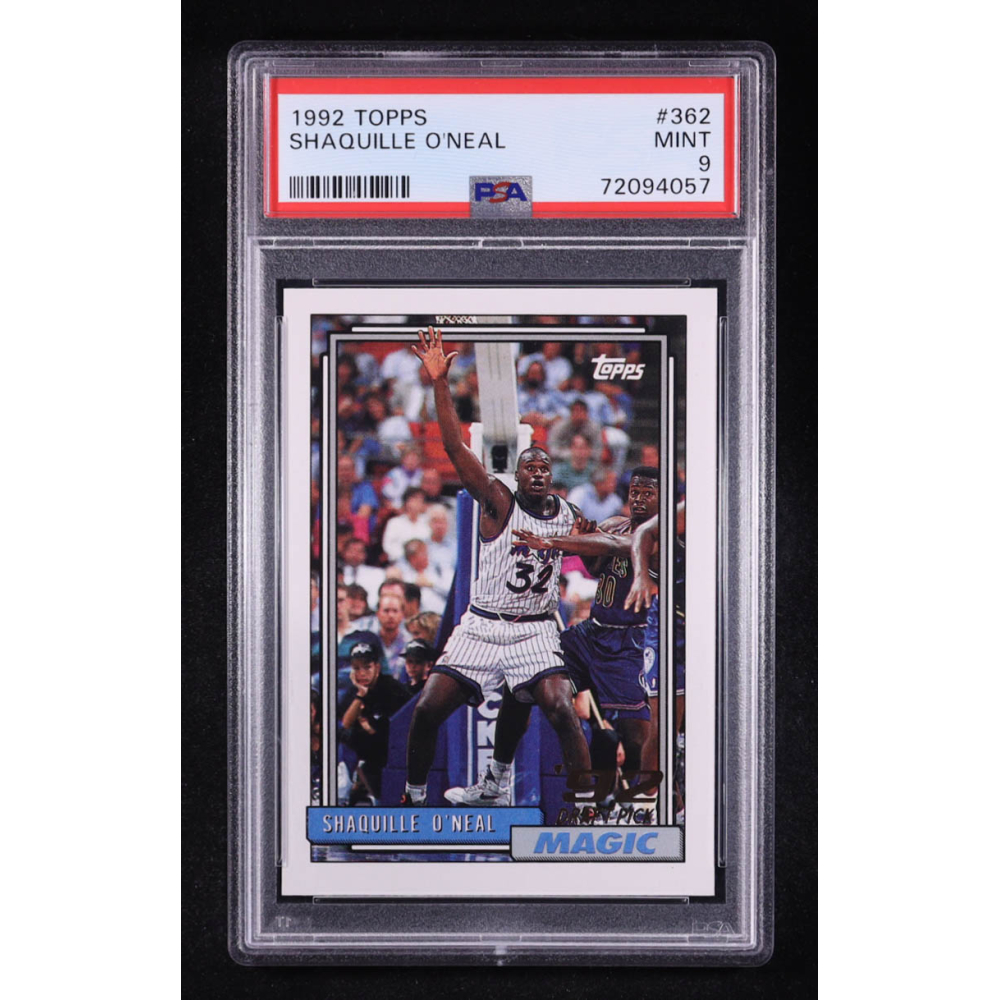 Shaquille O'Neal 1992 Topps #362 RC (PSA 9) at PristineAuction.com
